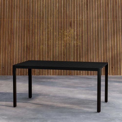 Table Extérieure En Aluminium 150 X 85 X 72 Cm Giardini Noir