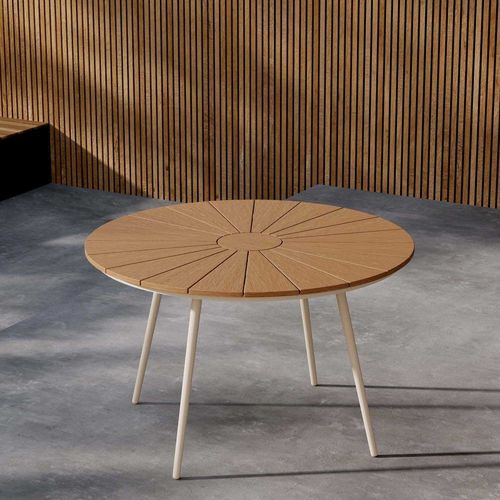 Table De Repas Extérieure 120 Cm San Vito Beige