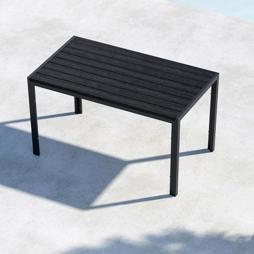 Table De Jardin "mirko" 140cm Noir