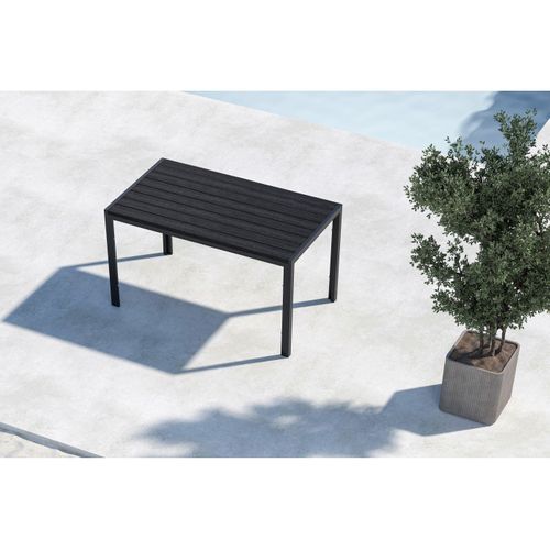 Table De Jardin "mirko" 140cm Noir