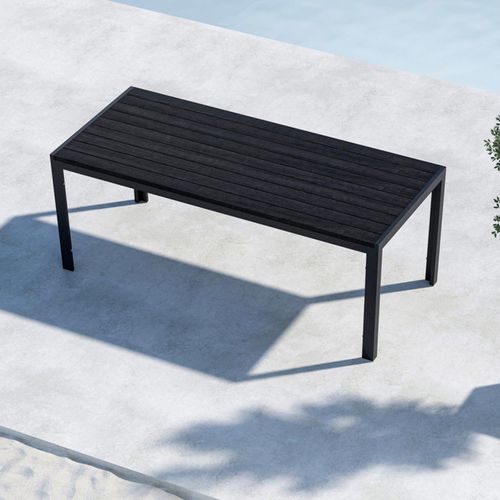 Table De Jardin "mirko" 205cm Noir