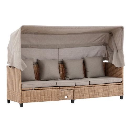 Canapé De Jardin Avec Toit "nopy" 200cm Beige
