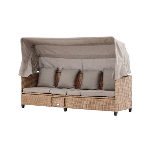 Canapé De Jardin Avec Toit "nopy" 200cm Beige