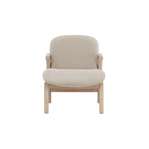Fauteuil Design En Bois "rile" 77cm Beige