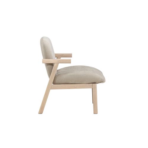 Fauteuil Design En Bois "rile" 77cm Beige