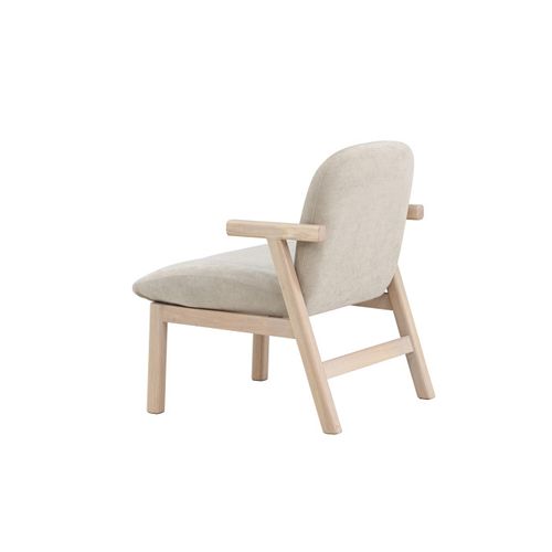 Fauteuil Design En Bois "rile" 77cm Beige