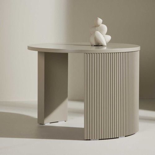 Table Basse Ronde Ø60 Cm Bristol Beige