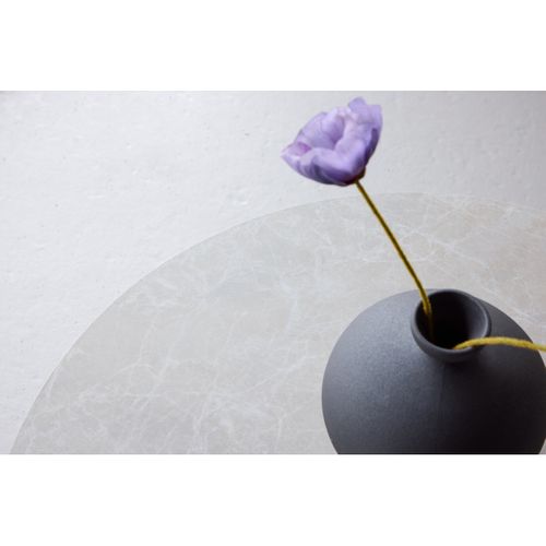 Table Basse Effet Marbre "bootcut" 80cm Beige