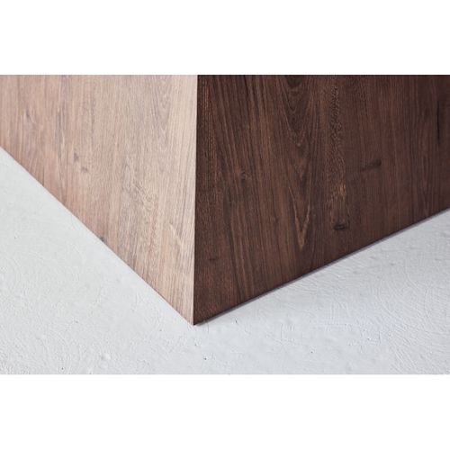 Table De Repas Effet Pierre "cael" 120cm Gris et Moka