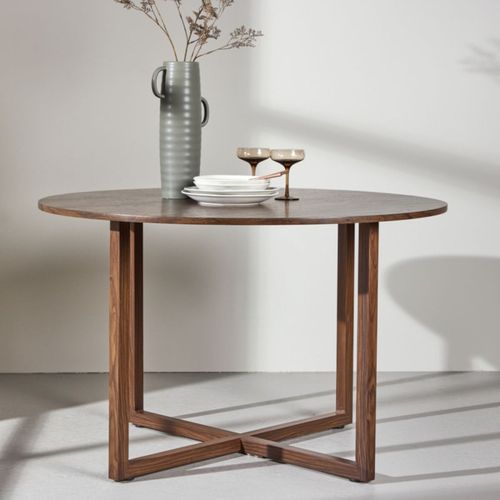 Table à Manger Ronde "durango" 120cm Noyer