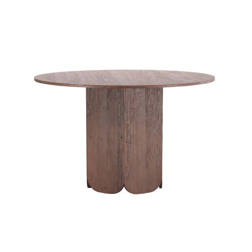 Table à Manger Ronde "tekla" 120cm Marron