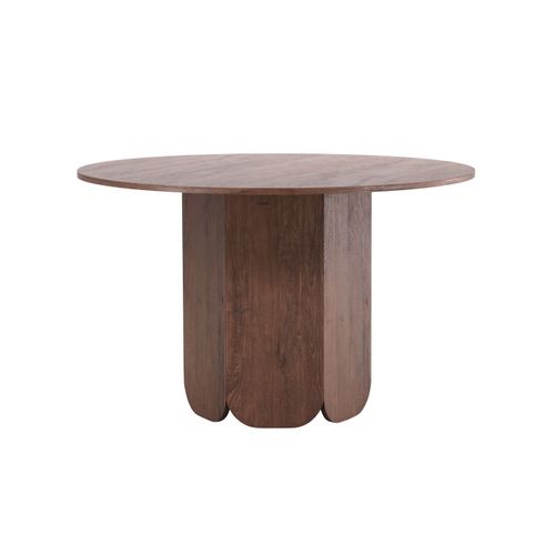 Table à Manger Ronde "tekla" 120cm Marron