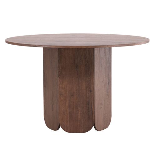 Table à Manger Ronde "tekla" 120cm Marron