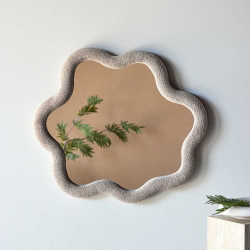 Miroir En Tissu Bouclette Kungsbacka 70 X 70 Cm