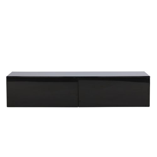 Meuble TV 2 Tiroirs "fristad" 160cm Noir