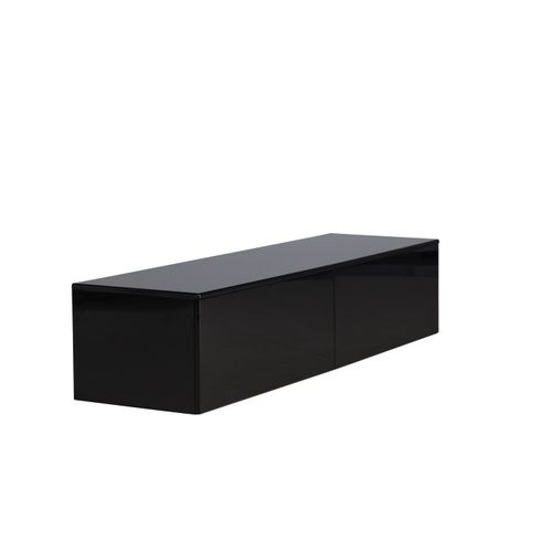 Meuble TV 2 Tiroirs "fristad" 160cm Noir