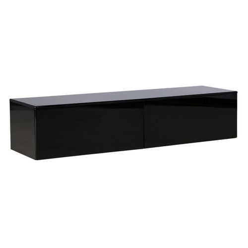 Meuble TV 2 Tiroirs "fristad" 160cm Noir
