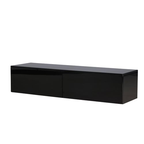Meuble TV 2 Tiroirs "fristad" 160cm Noir