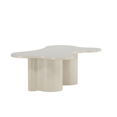 Table Basse Design "flow" 120cm Beige