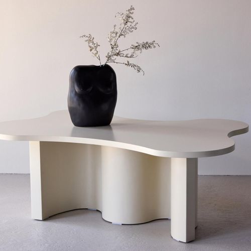 Table Basse Design "flow" 120cm Beige
