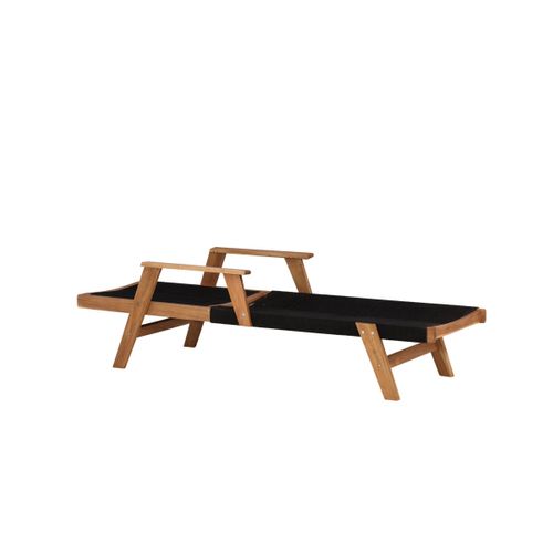 Chaise Longue En Bois "little John" 115cm Naturel