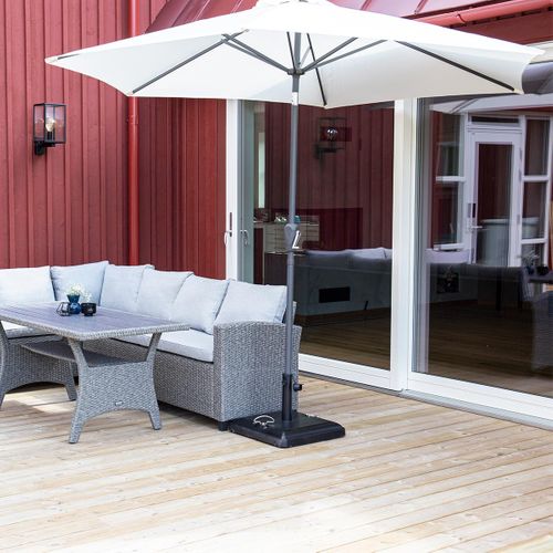 Parasol En Métal "leeds" 300cm Blanc