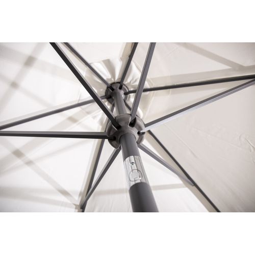 Parasol En Métal "leeds" 300cm Blanc