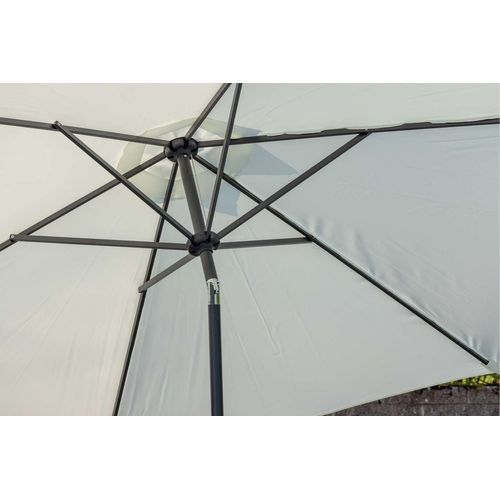 Parasol En Métal "leeds" 300cm Blanc