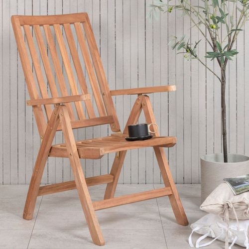 Chaise De Jardin En Teck "kenya" 105cm Naturel