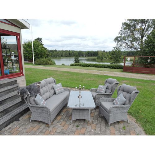 Salon De Jardin "washington" 176cm Gris