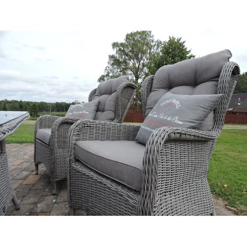 Salon De Jardin "washington" 176cm Gris