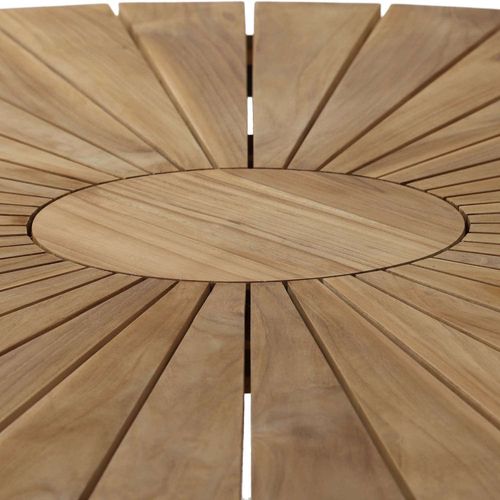 Table De Jardin Ø140 En Teck Mexico