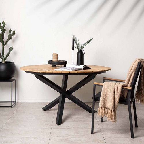 Table De Jardin Ø140 En Teck Mexico