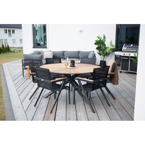 Table De Jardin Ø140 En Teck Mexico