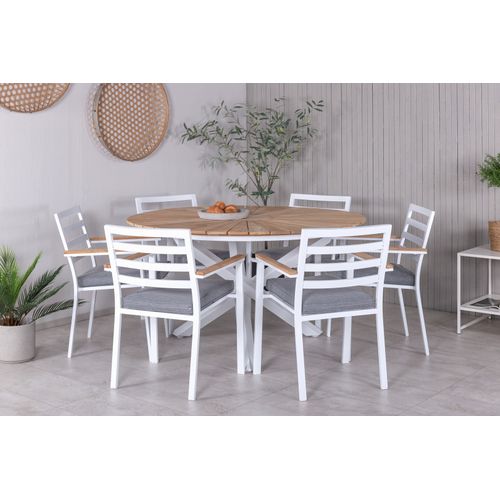 Table à Manger Mexico Blanc 140x140 Cm