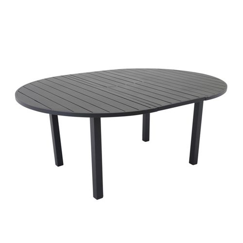Table De Jardin Marbella Noir 120x120 Cm