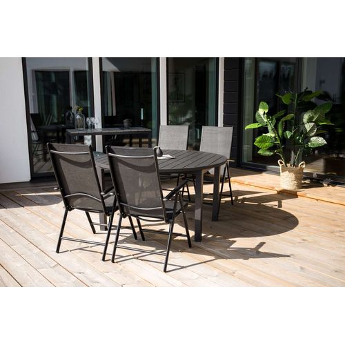 Table De Jardin Marbella Noir 120x120 Cm