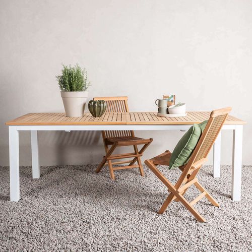 Table De Jardin Extensible Panama Blanc