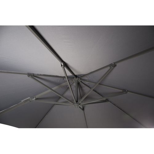 Parasol Design "leeds" 293cm Gris Foncé