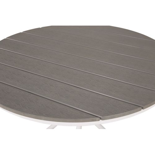 Table De Jardin Ronde "parma" 90cm Gris