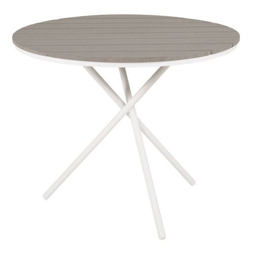 Table De Jardin Ronde "parma" 90cm Gris