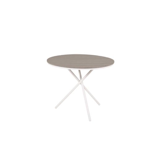 Table De Jardin Ronde "parma" 90cm Gris
