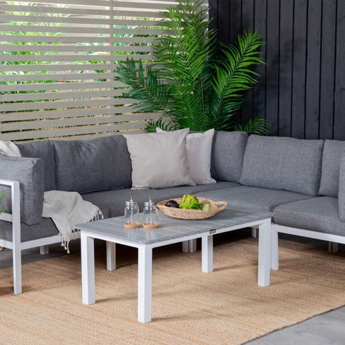 Table Basse De Jardin "parma" 110cm Gris