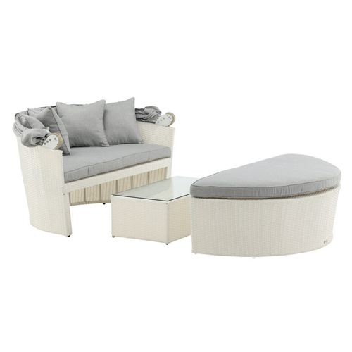 Salon De Jardin "padova" 153cm Blanc