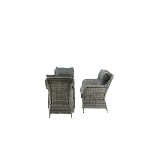 Salon De Jardin "vikelund" 176cm Gris