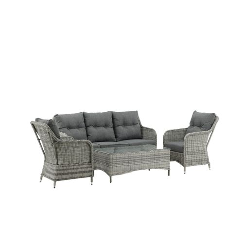 Salon De Jardin "vikelund" 176cm Gris