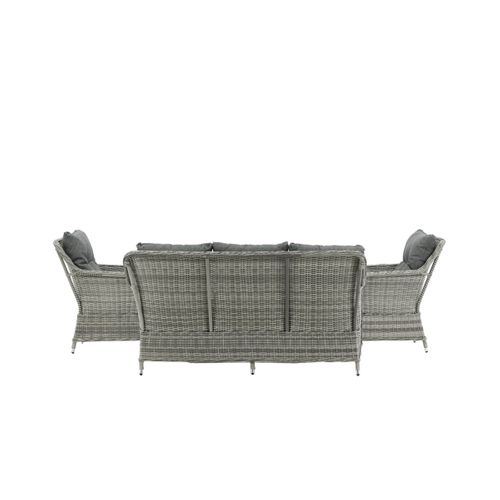 Salon De Jardin "vikelund" 176cm Gris