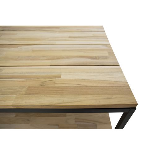 Table Basse En Teck "cirebon" 80cm Naturel