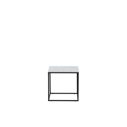 Table Basse En Marbre "estelle" 50cm Blanc
