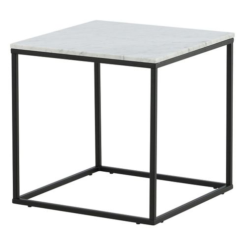 Table Basse En Marbre "estelle" 50cm Blanc
